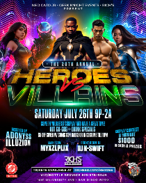 20th Annual HEROES vs VILLAINS Comic Con Party