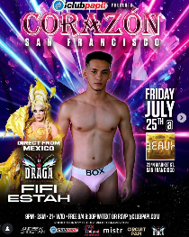 CORAZON SF PRESENTS LA MAS DRAGA STAR FIFI ESTAH  EN VIVO @BEAUX SF