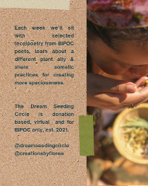Monthly (Eco)poetry Circles for BIPOC