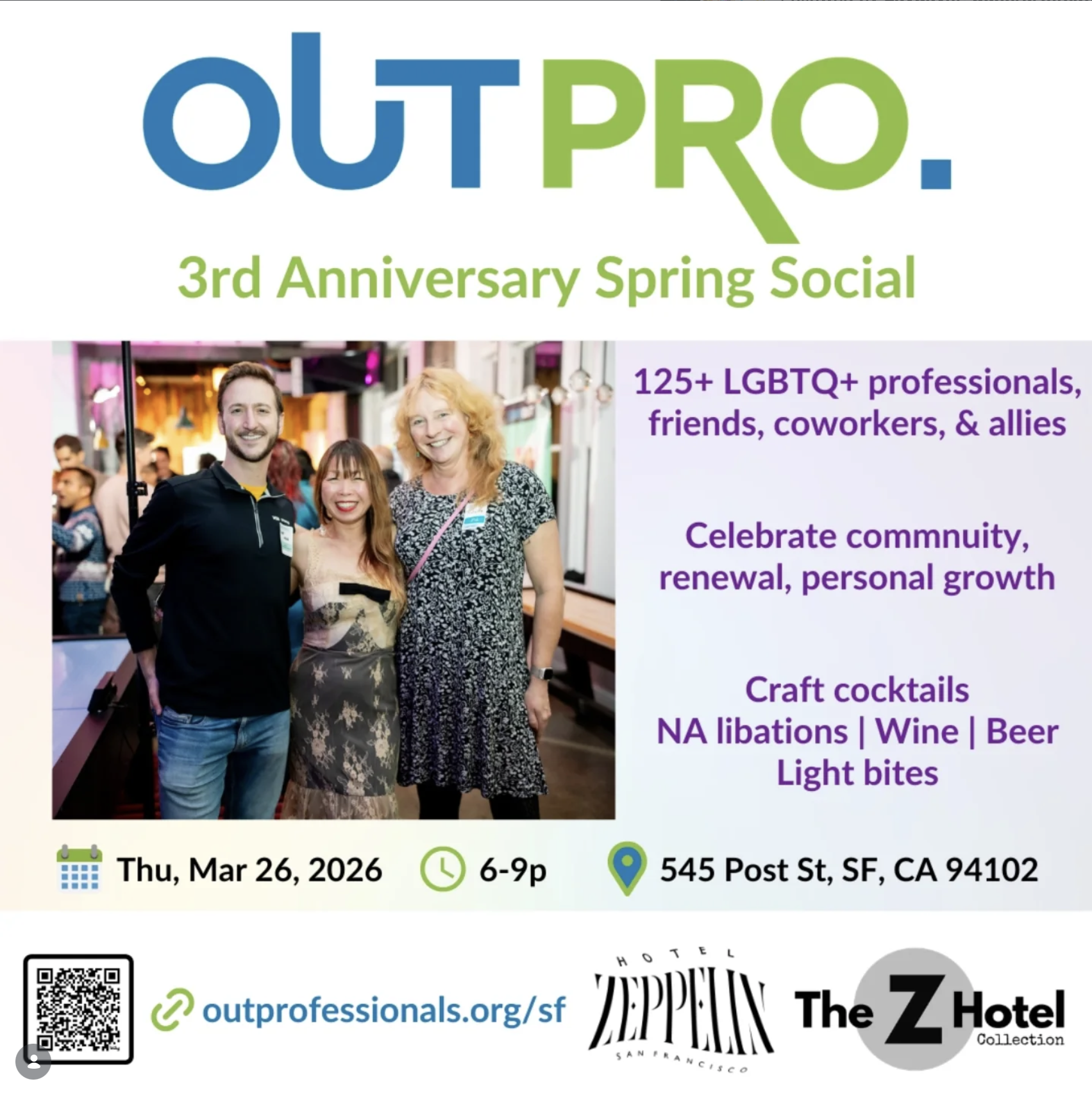 OutPro LGBTQ+ Networking - 3rd Anniversary - Spring Social - SF