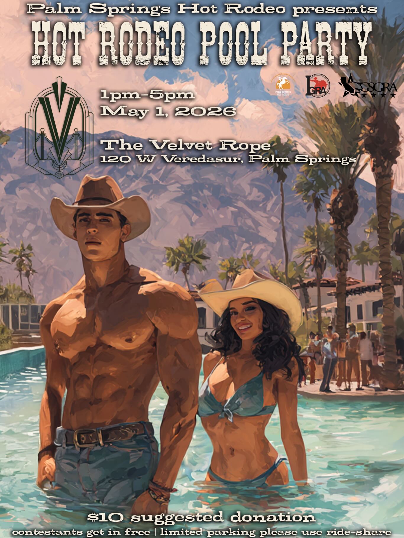 Palm Springs Hot Rodeo 2026 Pool Party!!