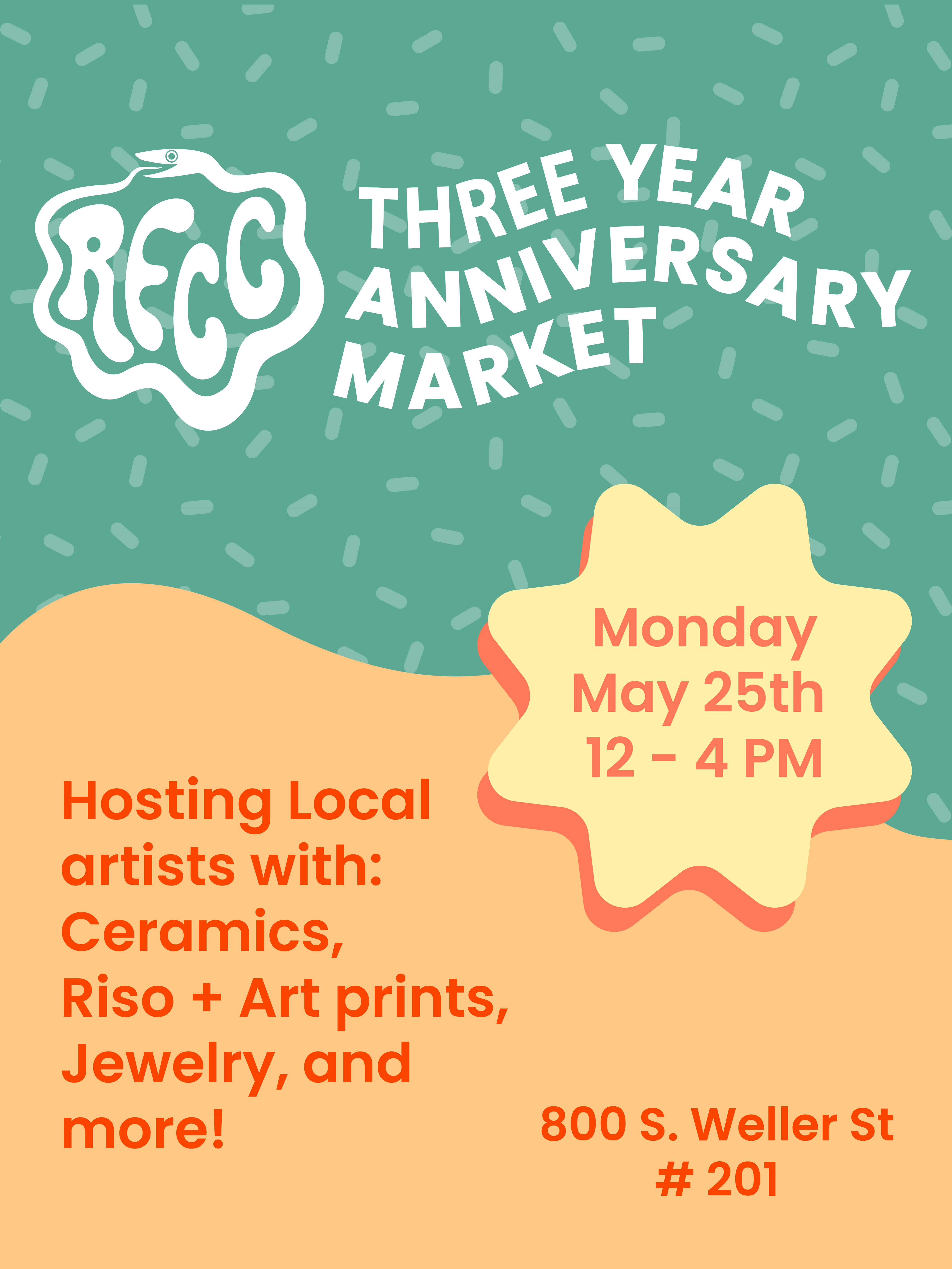 Reclaim Clay Collective 3 Year Anniversary Market