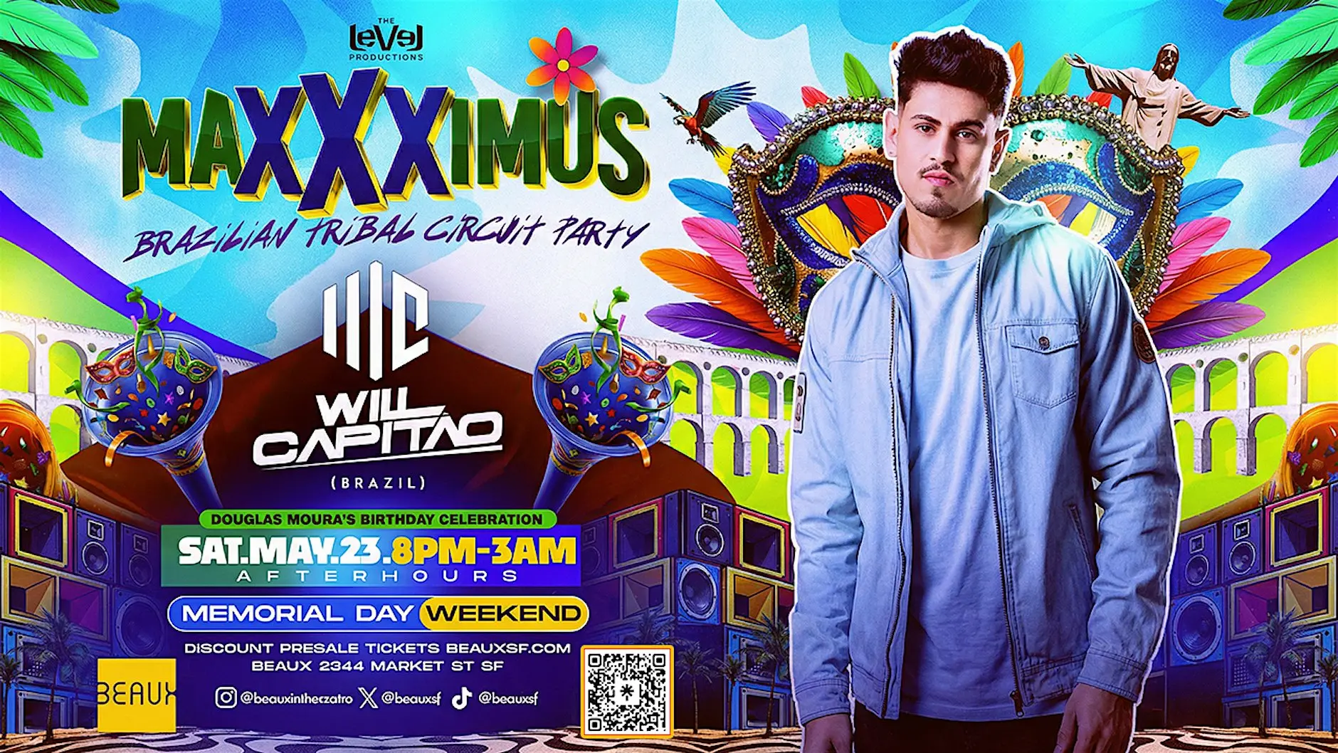 MAXXXIMUS DJ WILL CAPITÃO Circuit Party Memorial Day Weekend