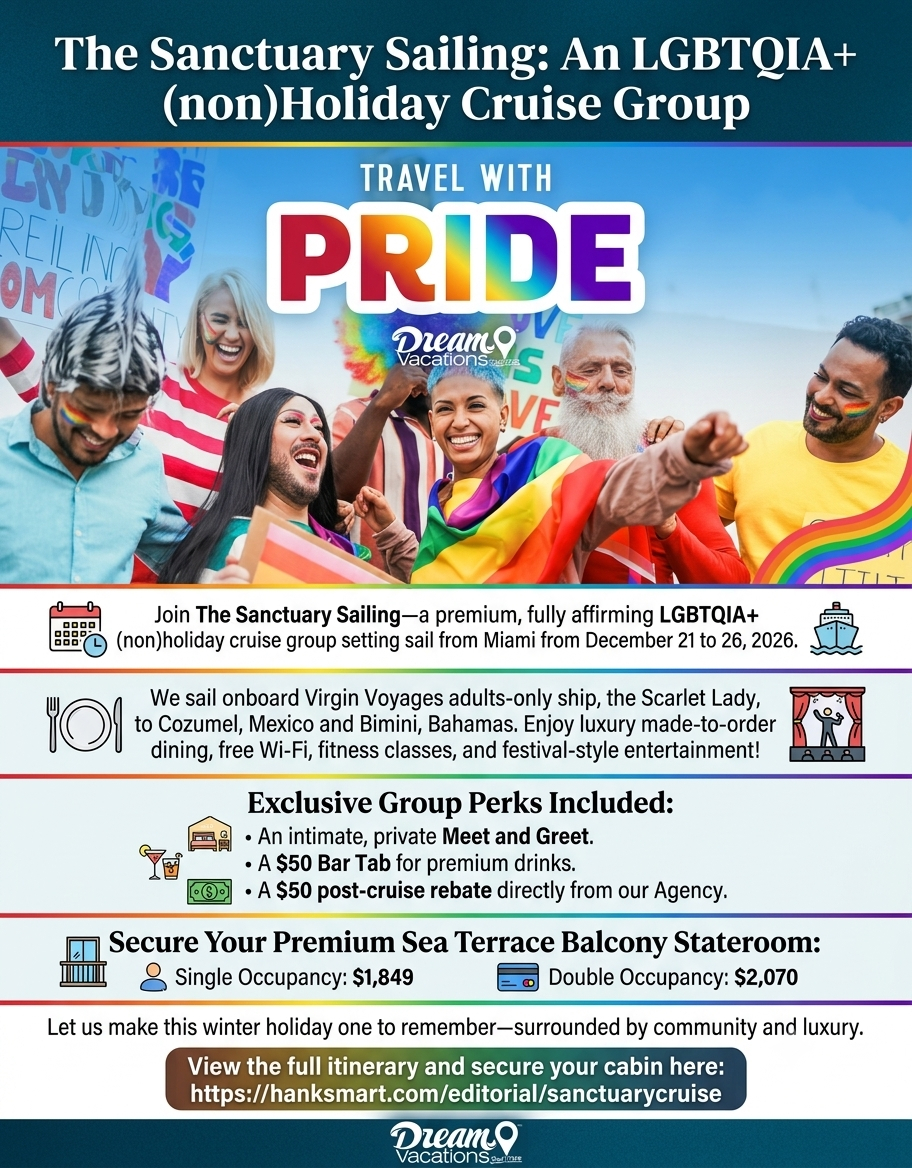 The Sanctuary Sailing: An LGBTQIA+ (non)Holiday Cruise Group