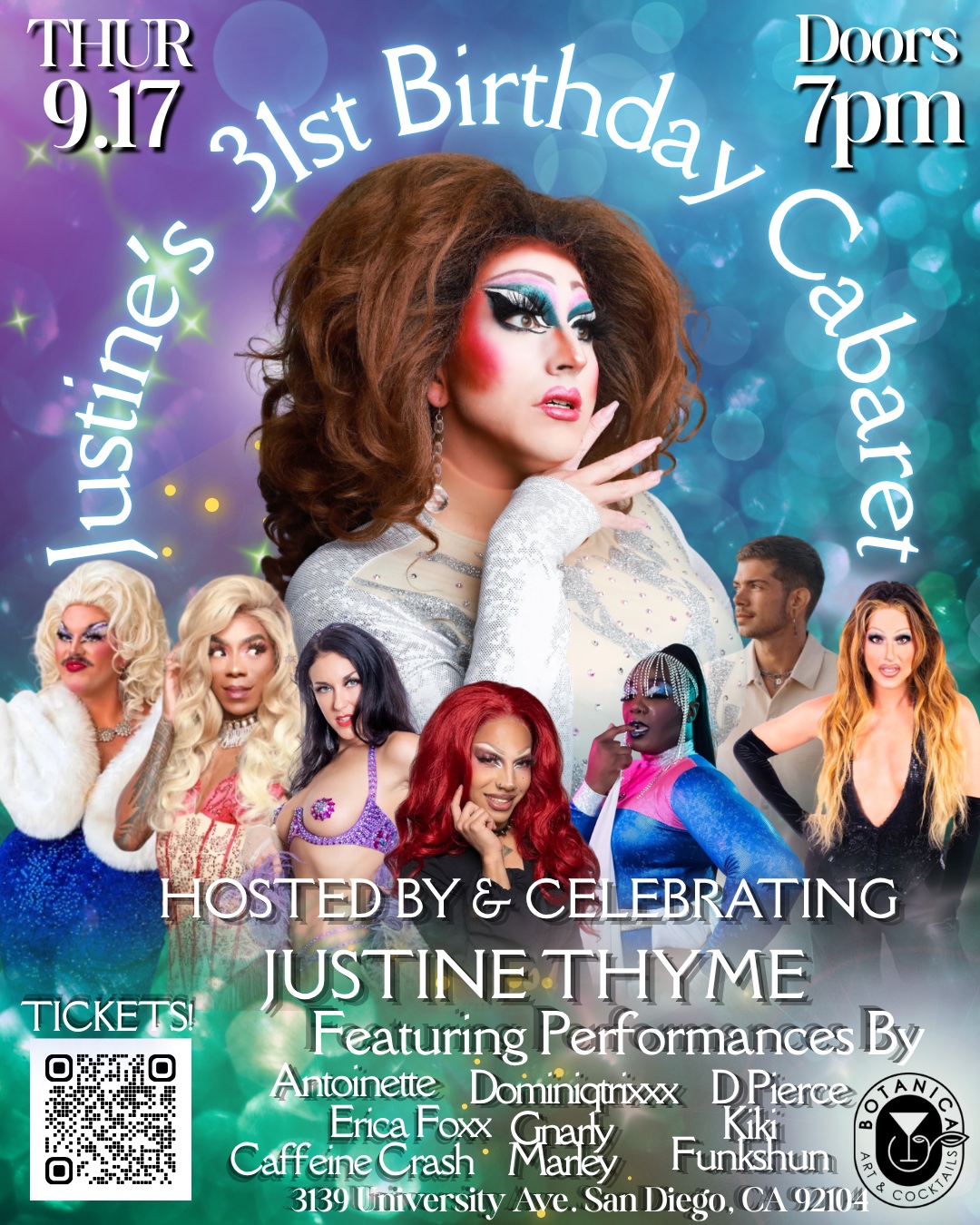 Justine’s 31st Birthday Cabaret ✨