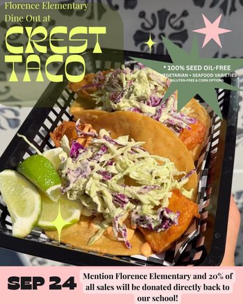 Dine Out at Crest Taco for Florence Elementary