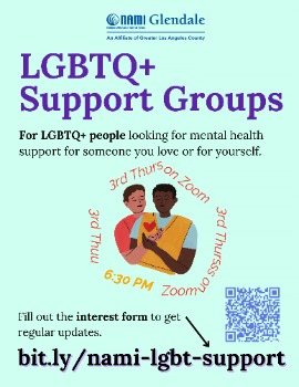 NAMI Glendale LGBTQ+ Connection Peer Support Group (NAMI Greater Los Angeles County)
